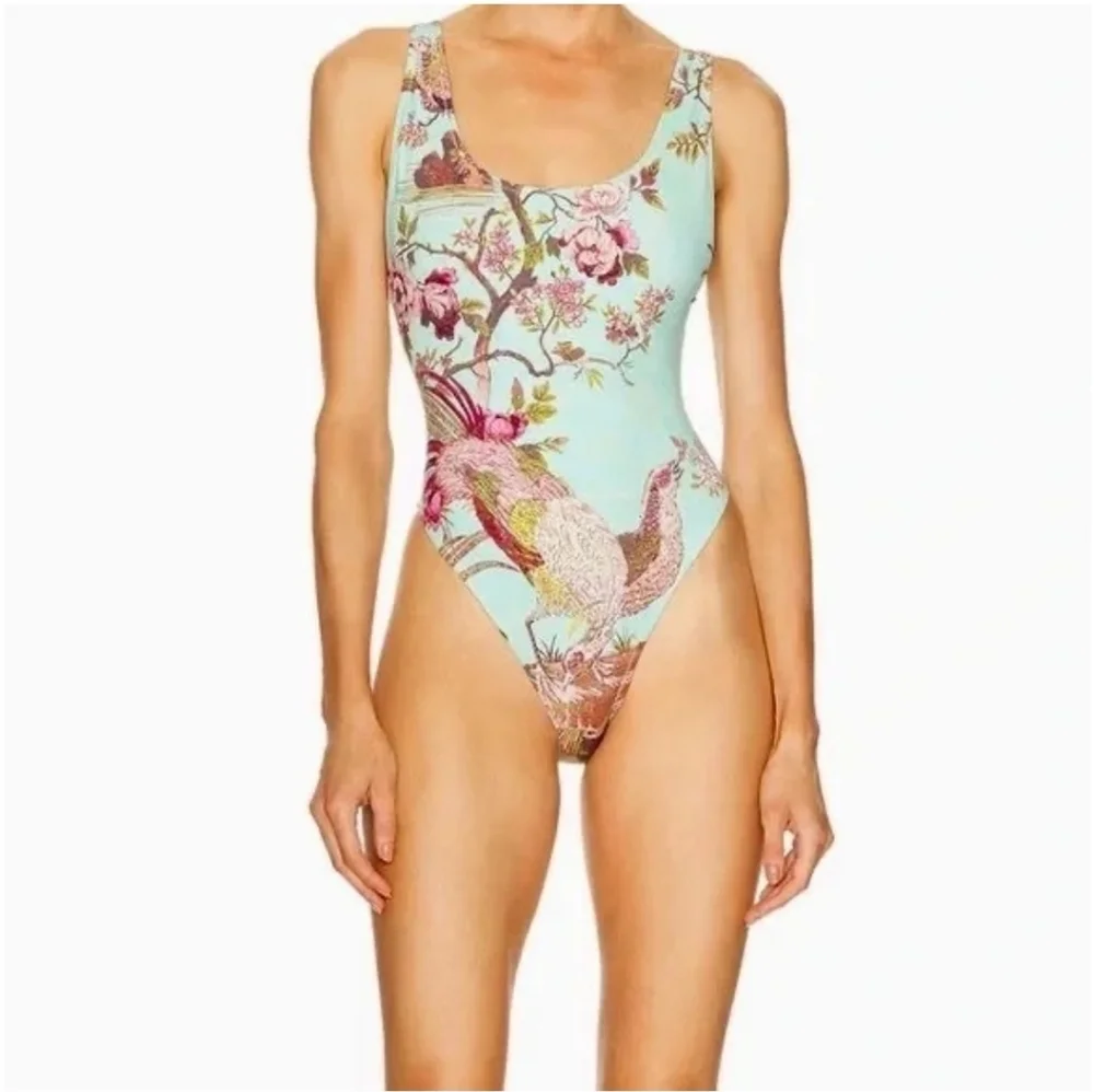 Cavalli x Skims Fagianella Print Scoop Neck One Piece X-Small Women. NEW